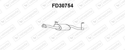 FD30754 VENEPORTE Предглушитель выхлопных газов