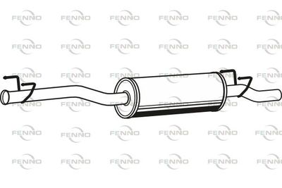 P36021 FENNO Глушитель выхлопных газов конечный