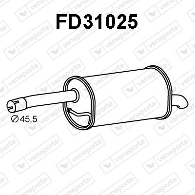 FD31025 VENEPORTE Глушитель выхлопных газов конечный