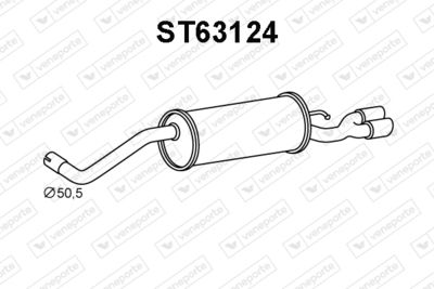 ST63124 VENEPORTE Глушитель выхлопных газов конечный