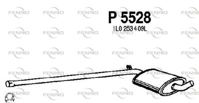 P5528 FENNO Средний глушитель выхлопных газов