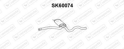 SK60074 VENEPORTE Предглушитель выхлопных газов