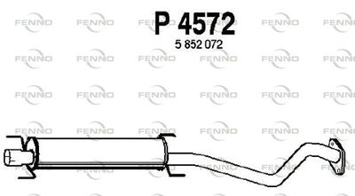P4572 FENNO Средний глушитель выхлопных газов