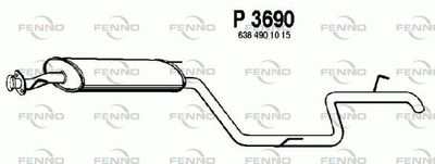 P3690 FENNO Глушитель выхлопных газов конечный