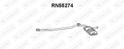 RN55274 VENEPORTE Предглушитель выхлопных газов