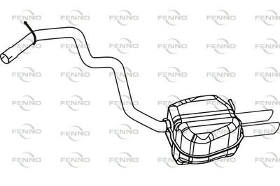 P57068 FENNO Глушитель выхлопных газов конечный