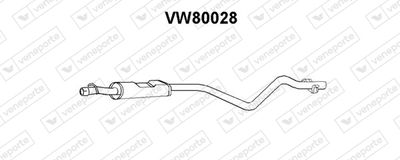 VW80028 VENEPORTE Предглушитель выхлопных газов