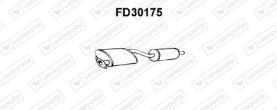 FD30175 VENEPORTE Глушитель выхлопных газов конечный