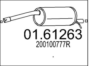 0161263 MTS Глушитель выхлопных газов конечный