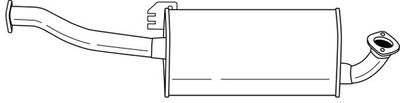 41403 SIGAM Средний глушитель выхлопных газов
