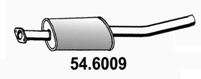 546009 ASSO Средний глушитель выхлопных газов