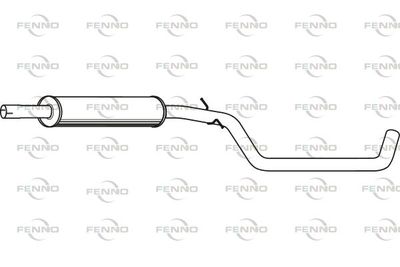 P11035 FENNO Средний глушитель выхлопных газов