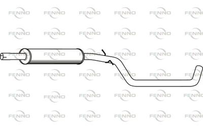 P72106 FENNO Средний глушитель выхлопных газов