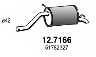 127166 ASSO Глушитель выхлопных газов конечный