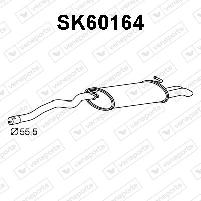 SK60164 VENEPORTE Глушитель выхлопных газов конечный