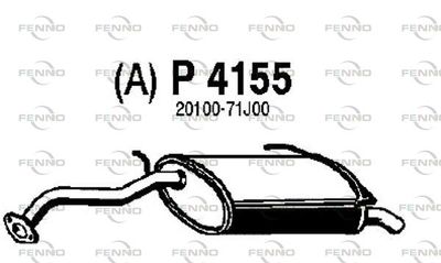P4155 FENNO Глушитель выхлопных газов конечный