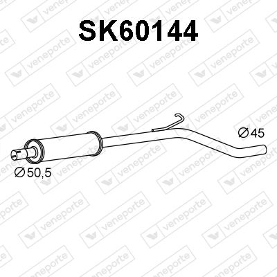 SK60144 VENEPORTE Предглушитель выхлопных газов