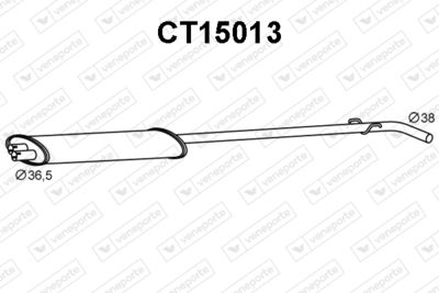 CT15013 VENEPORTE Средний глушитель выхлопных газов