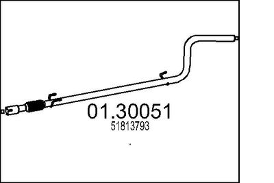 0130051 MTS Предглушитель выхлопных газов