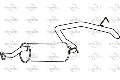 P72143 FENNO Средний глушитель выхлопных газов