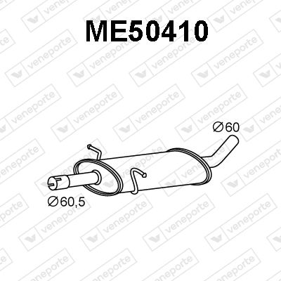 ME50410 VENEPORTE Предглушитель выхлопных газов