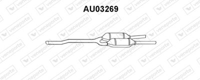 AU03269 VENEPORTE Предглушитель выхлопных газов