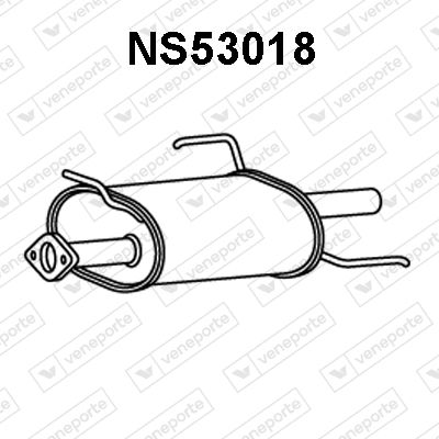 NS53018 VENEPORTE Глушитель выхлопных газов конечный