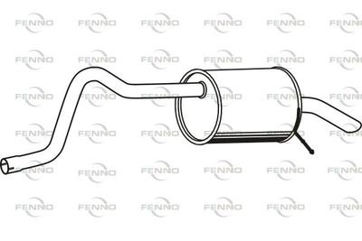 P19027 FENNO Глушитель выхлопных газов конечный