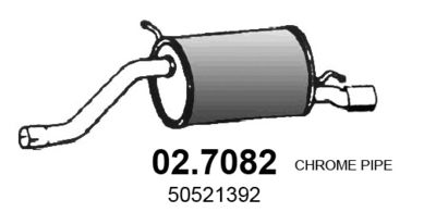 027082 ASSO Глушитель выхлопных газов конечный