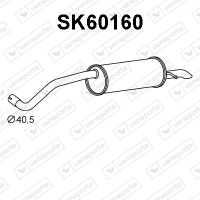 SK60160 VENEPORTE Глушитель выхлопных газов конечный