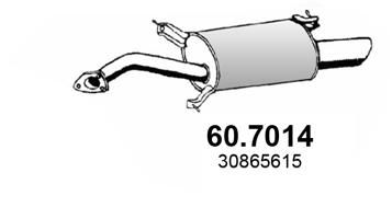 607014 ASSO Глушитель выхлопных газов конечный