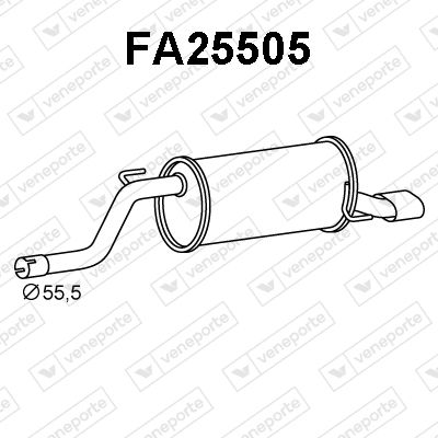 FA25505 VENEPORTE Глушитель выхлопных газов конечный