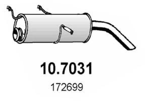 107031 ASSO Глушитель выхлопных газов конечный