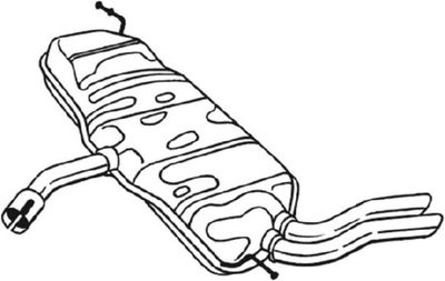 227003 BOSAL Глушитель выхлопных газов конечный