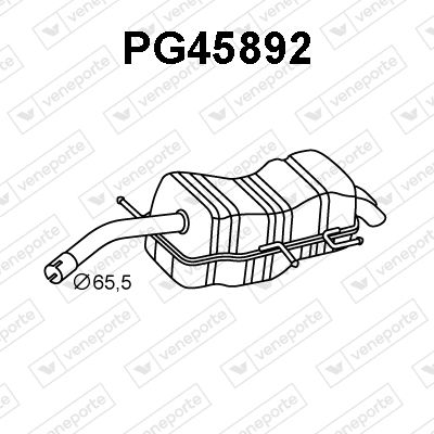 PG45892 VENEPORTE Глушитель выхлопных газов конечный