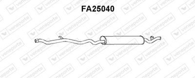 FA25040 VENEPORTE Глушитель выхлопных газов конечный