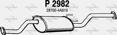 P2982 FENNO Средний глушитель выхлопных газов