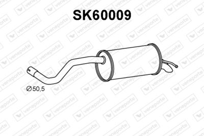 SK60009 VENEPORTE Глушитель выхлопных газов конечный