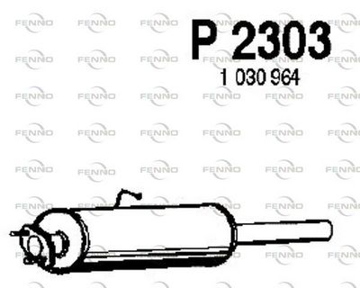 P2303 FENNO Средний глушитель выхлопных газов