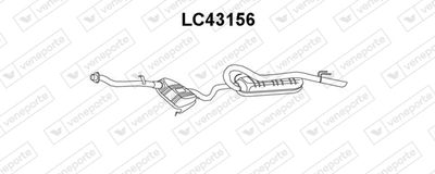 LC43156 VENEPORTE Глушитель выхлопных газов конечный