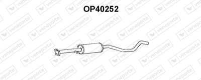 OP40252 VENEPORTE Средний глушитель выхлопных газов