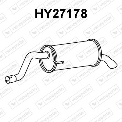 HY27178 VENEPORTE Глушитель выхлопных газов конечный