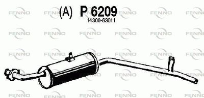 P6209 FENNO Глушитель выхлопных газов конечный