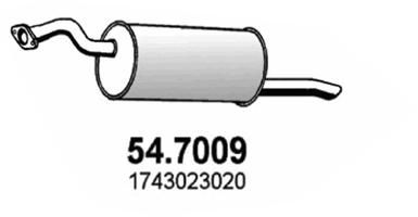 547009 ASSO Глушитель выхлопных газов конечный