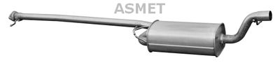07154 ASMET Средний глушитель выхлопных газов