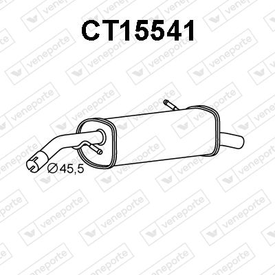 CT15541 VENEPORTE Глушитель выхлопных газов конечный