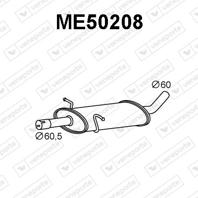 ME50208 VENEPORTE Предглушитель выхлопных газов