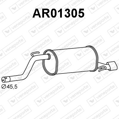 AR01305 VENEPORTE Глушитель выхлопных газов конечный