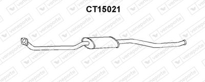 CT15021 VENEPORTE Средний глушитель выхлопных газов