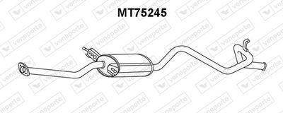 MT75245 VENEPORTE Глушитель выхлопных газов конечный